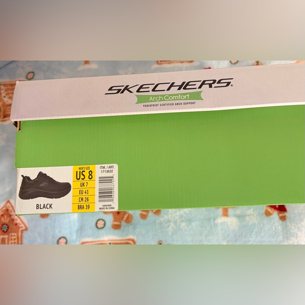 ❤️Skechers Men's Black Athletic Slip-On Lace Trainer NWT
Arch Comfort Size 8 - Picture 3 of 7